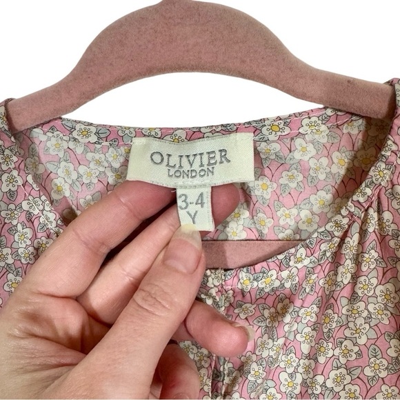 Olivier London Amber Ruffle Button Front Liberty of London Ditsy Floral Dress - Picture 4 of 5